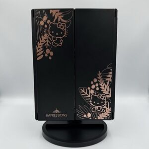 Hello Kitty Tri-Fold LED Tri-Tone Makeup Mirror with Magnification - Great Cond!